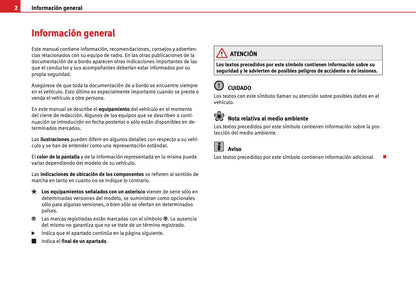 Seat Sound System 2.0 Manual de Instrucciones 2010 - 2015