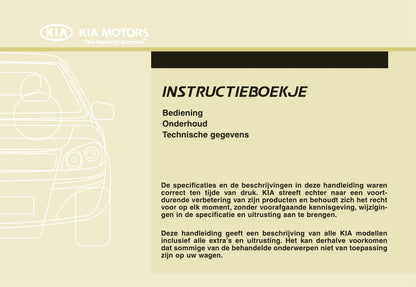 2009-2010 Kia Venga Bedienungsanleitung | Niederländisch