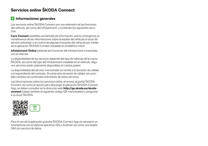 2017 Skoda Connect Gebruikershandleiding | Spaans