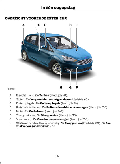 2015 Ford C-Max Gebruikershandleiding | Nederlands