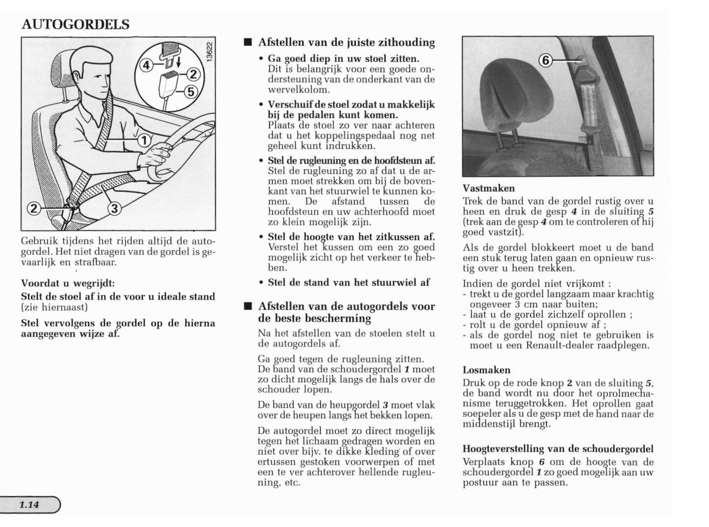 1998-1999 Renault Laguna Owner's Manual | Dutch