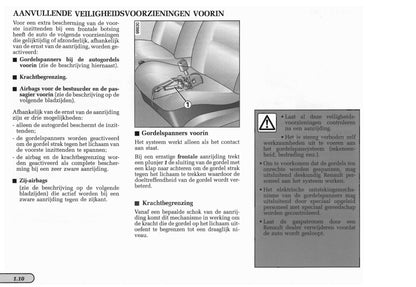 1998-1999 Renault Mégane Coupé/Mégane Coach Owner's Manual | Dutch