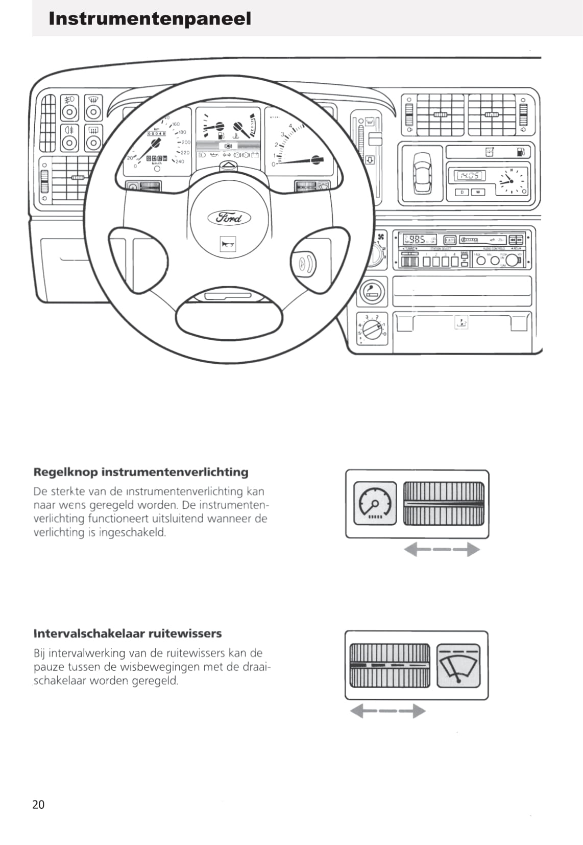 1990-1993 Ford Sierra Owner's Manual | Dutch