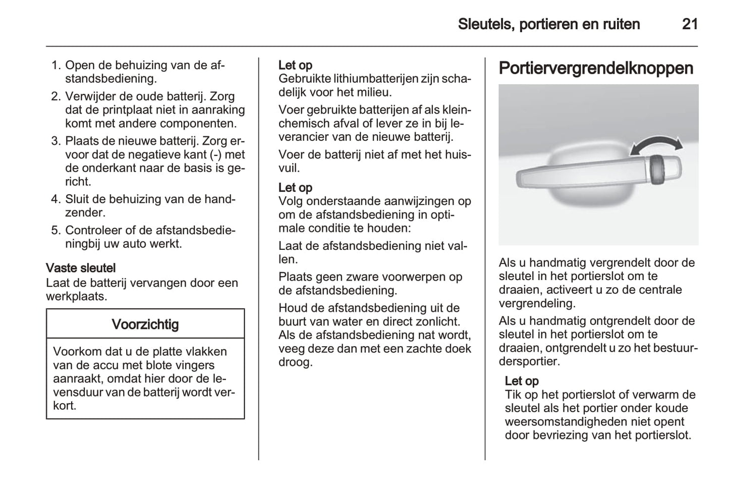 2011-2014 Chevrolet Aveo Owner's Manual | Dutch