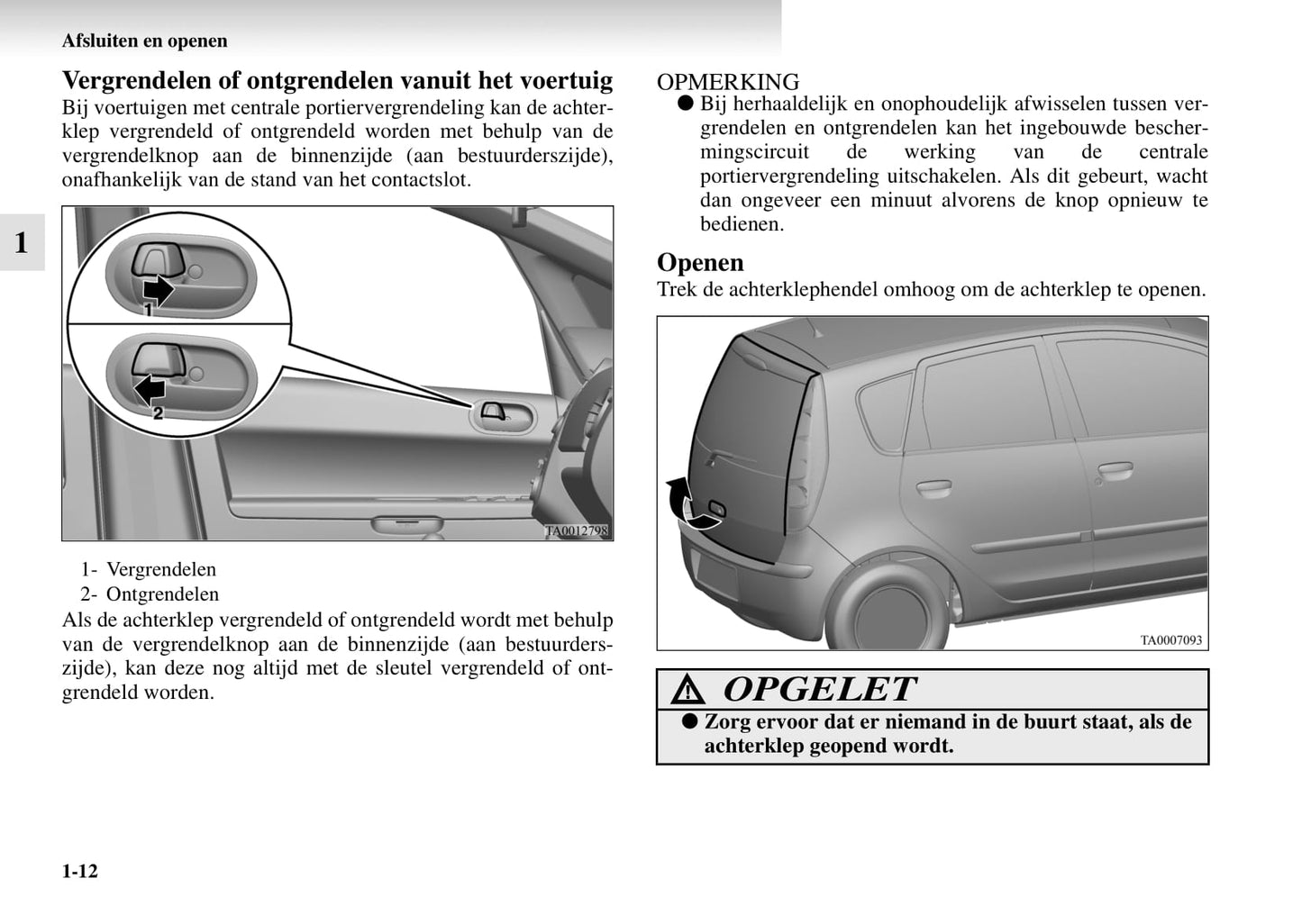 2004-2008 Mitsubishi Colt Owner's Manual | Dutch