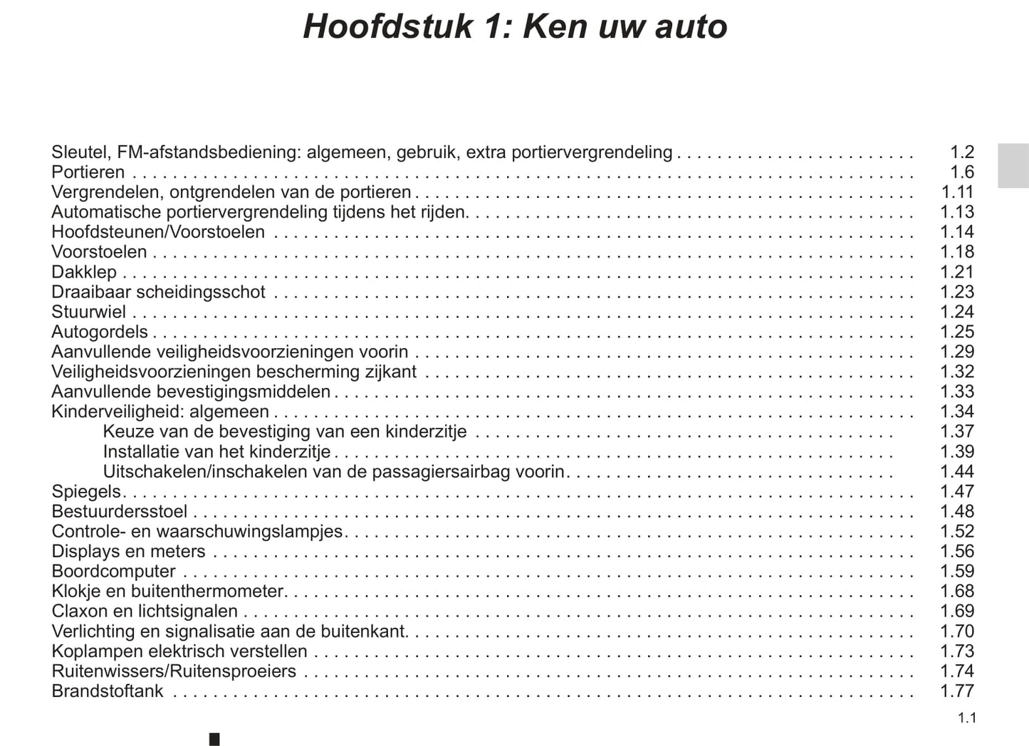 2003-2004 Renault Kangoo Gebruikershandleiding | Nederlands