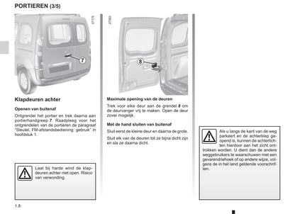 2003-2004 Renault Kangoo Bedienungsanleitung | Niederländisch