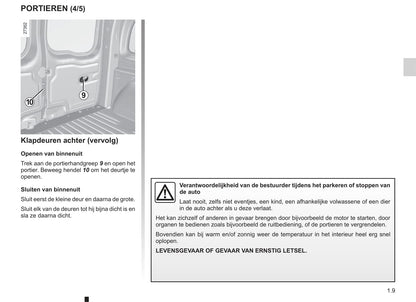 2003-2004 Renault Kangoo Gebruikershandleiding | Nederlands