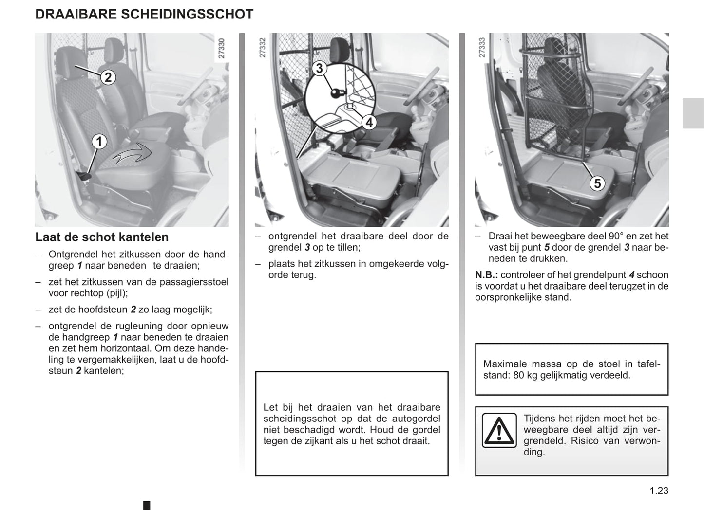 2003-2004 Renault Kangoo Gebruikershandleiding | Nederlands