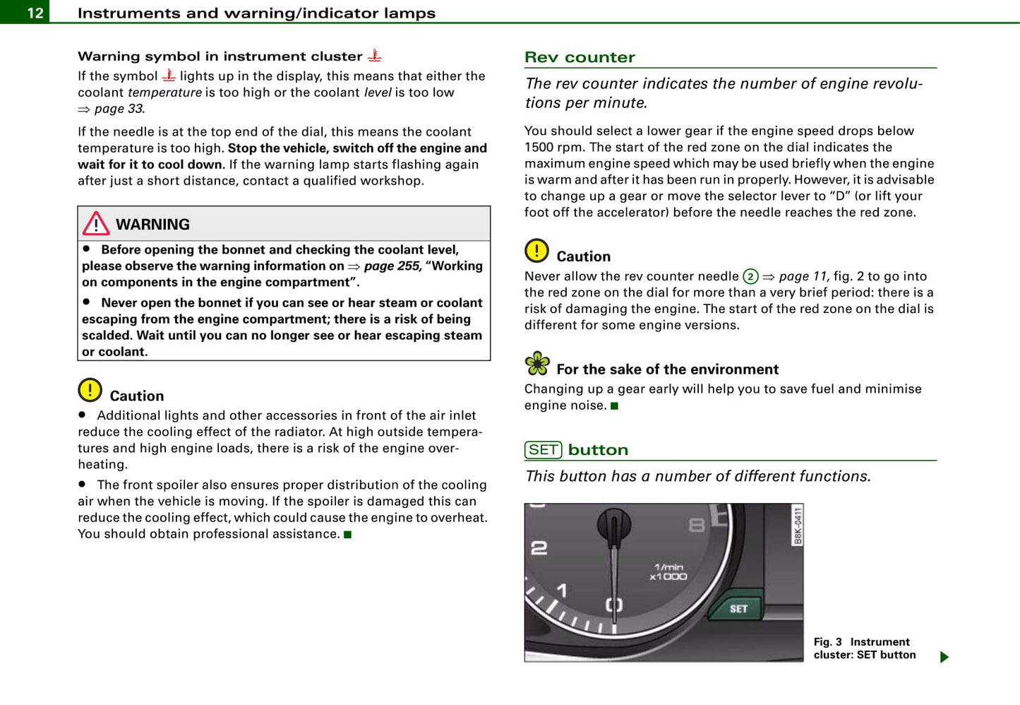 2007-2014 Audi A4 Owner's Manual | English