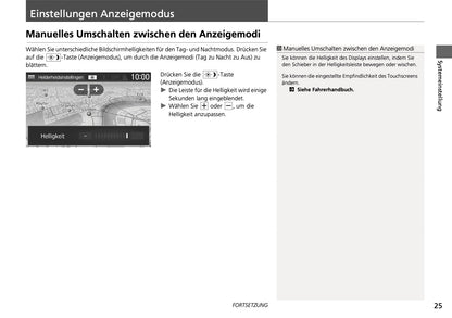 Honda Civic Navi Bedienungsanleitung 2017 - 2022