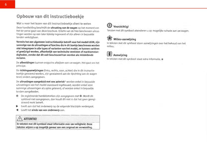 2005-2009 Seat Leon Gebruikershandleiding | Nederlands