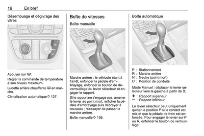 2016-2017 Opel Meriva Owner's Manual | French