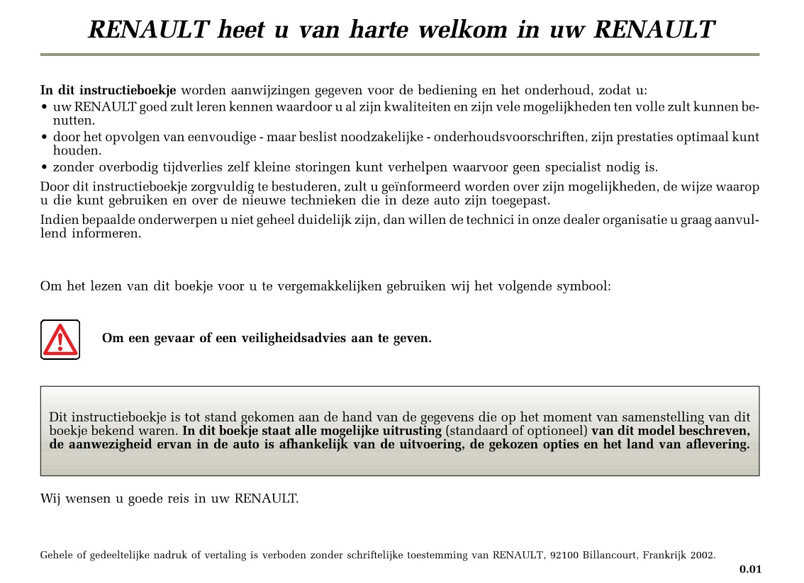 2002-2003 Renault Clio Gebruikershandleiding | Nederlands
