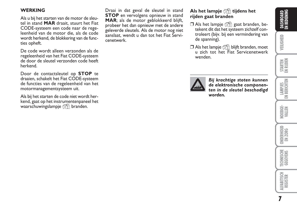 2010-2011 Fiat Grande Punto Gebruikershandleiding | Nederlands