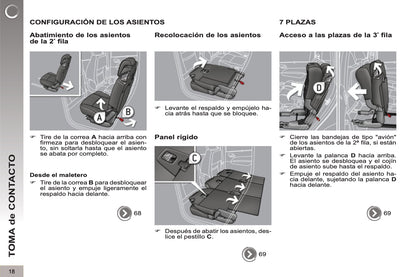 2012-2013 Peugeot 5008 Bedienungsanleitung | Spanisch