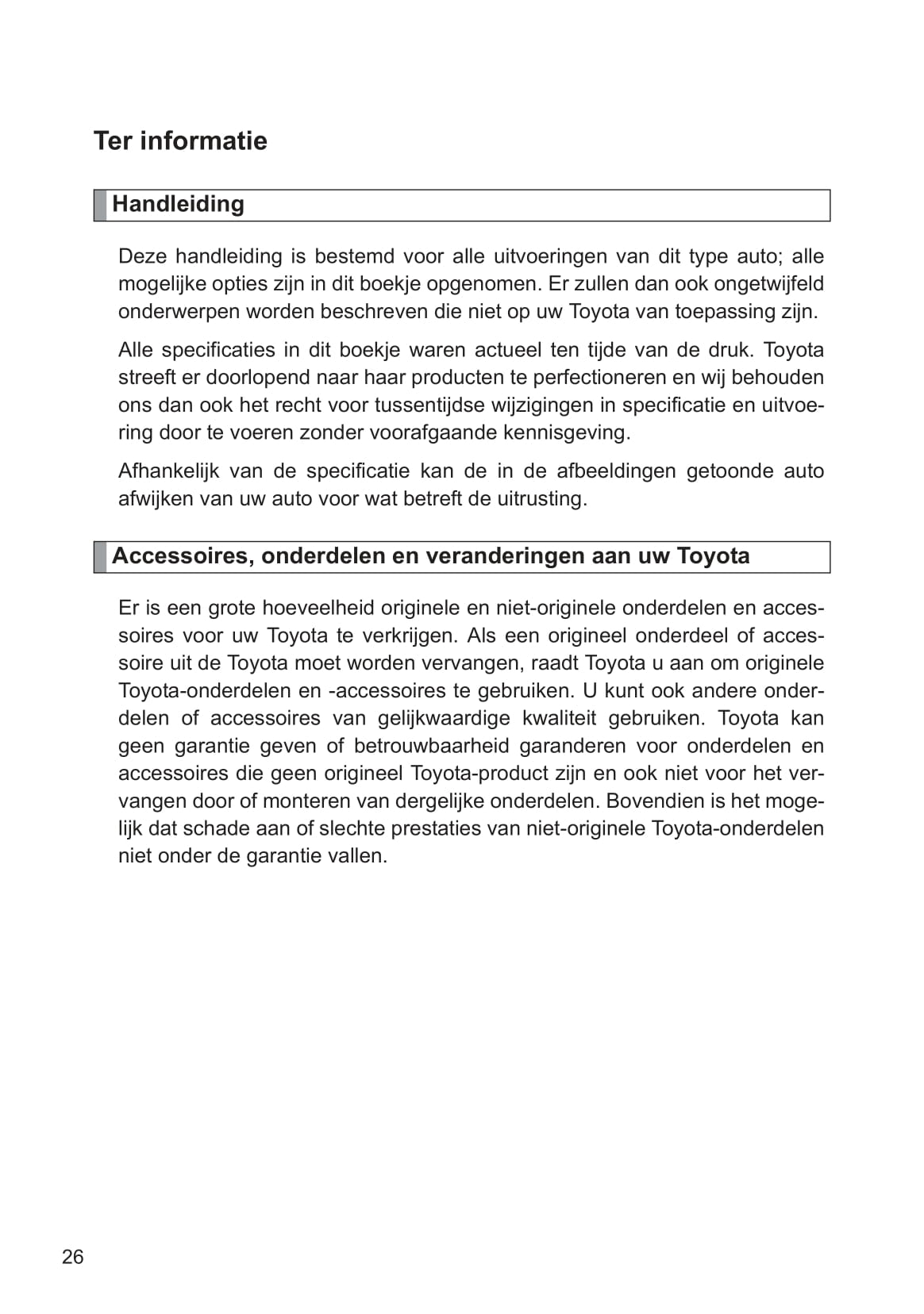 2013-2014 Toyota Yaris/Yaris Hybrid Gebruikershandleiding | Nederlands