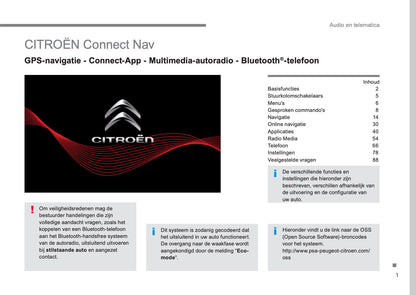 Citroën Audio- En Telematicasysteem Handleiding 2016