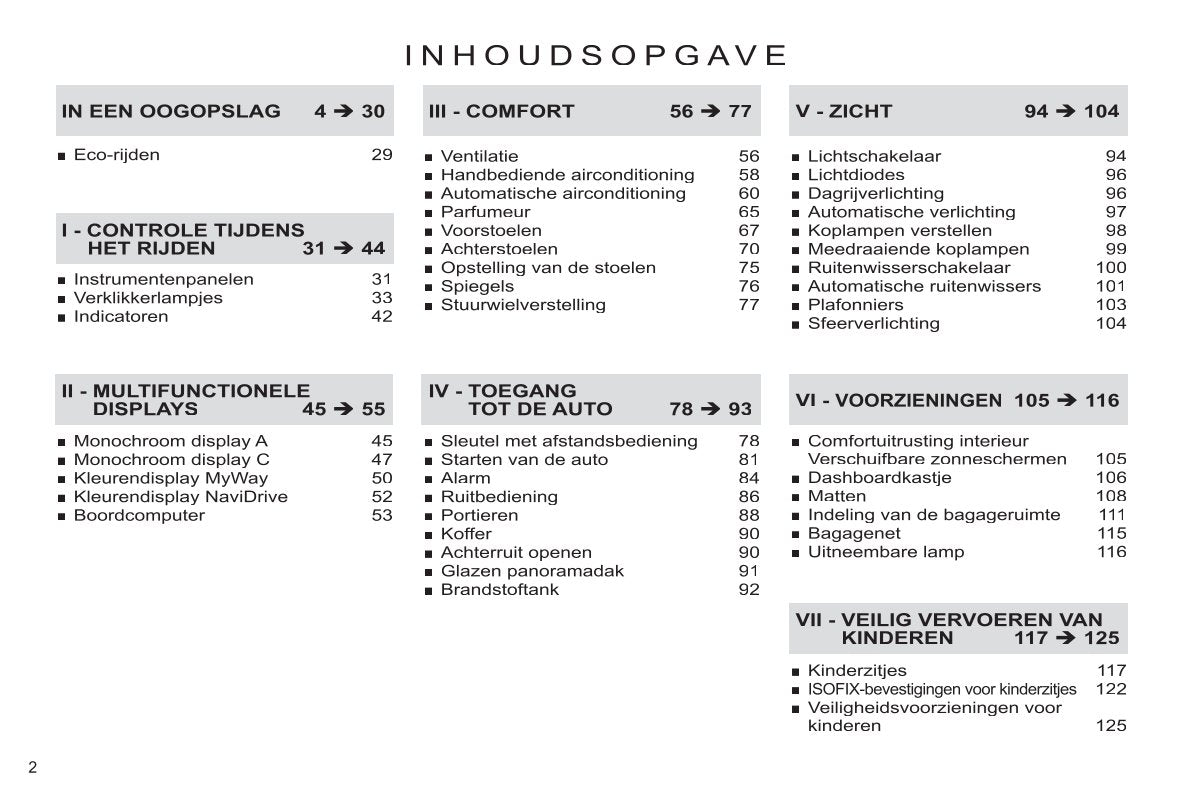 2011-2013 Citroën C4 Picasso/Grand C4 Picasso Owner's Manual | Dutch