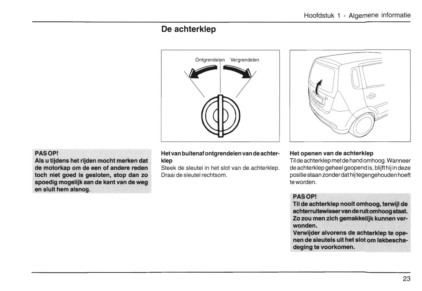 2001-2006 Daihatsu Young-RV Gebruikershandleiding | Nederlands