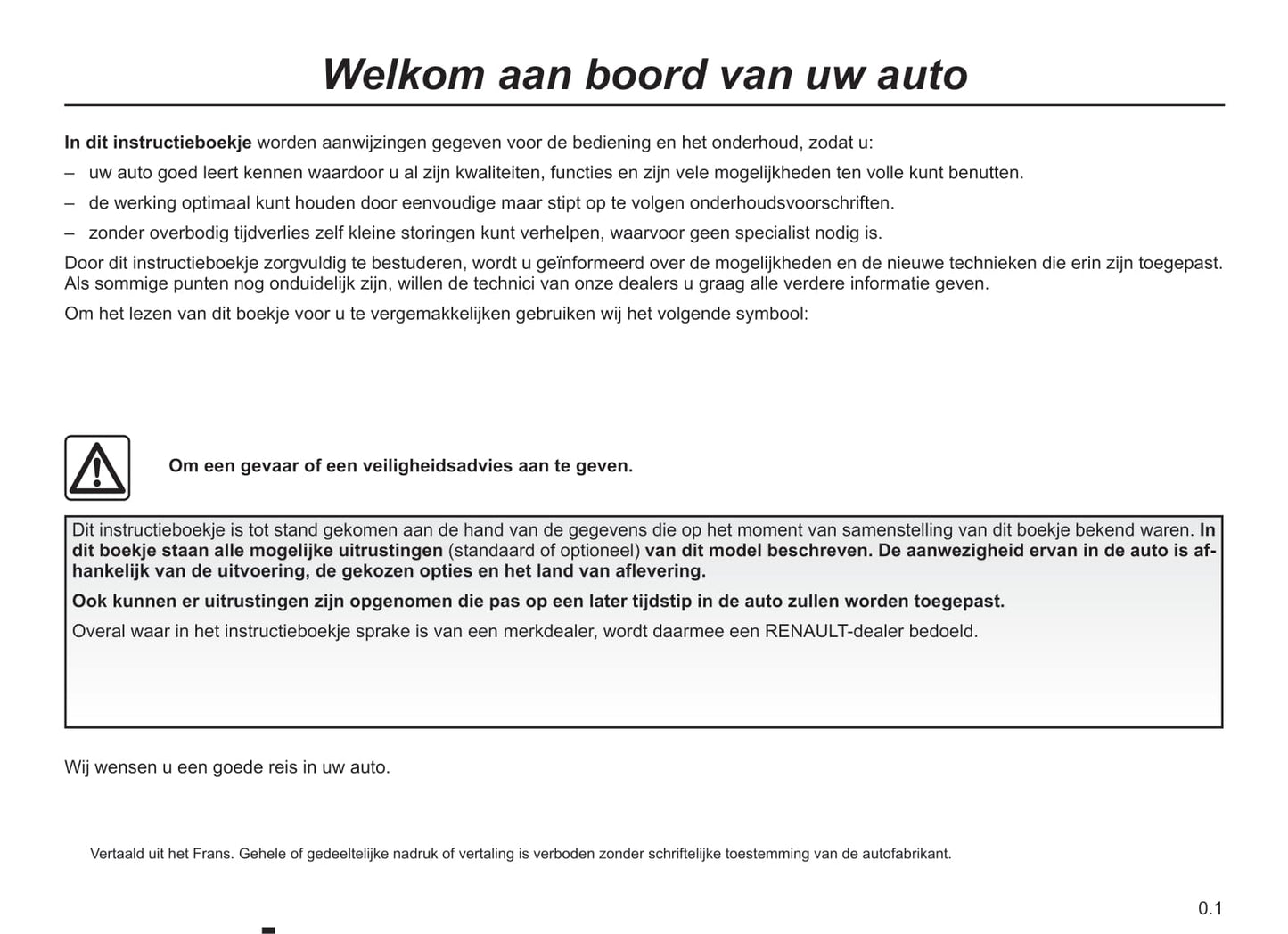 2012-2013 Renault Trafic Gebruikershandleiding | Nederlands