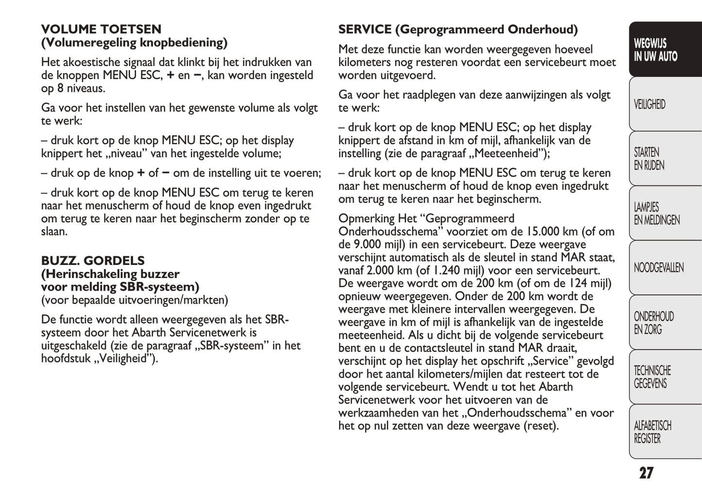 2010-2014 Abarth Punto Evo Gebruikershandleiding | Nederlands