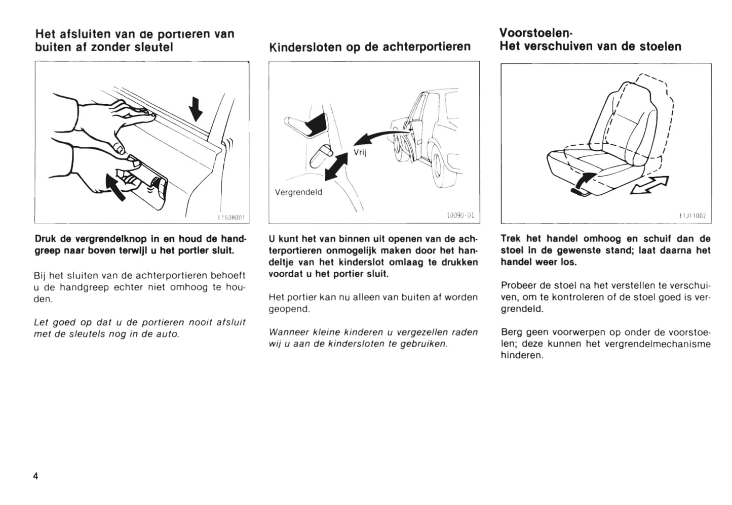 1985-1986 Toyota Starlet Gebruikershandleiding | Nederlands