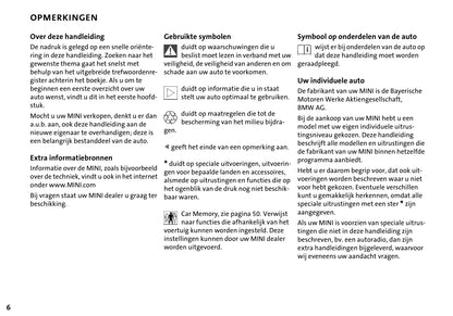 2004-2009 Mini Cabrio Gebruikershandleiding | Nederlands