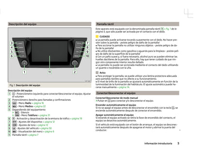 Skoda Radio Bolero Manual de Instrucciones 2010 - 2015