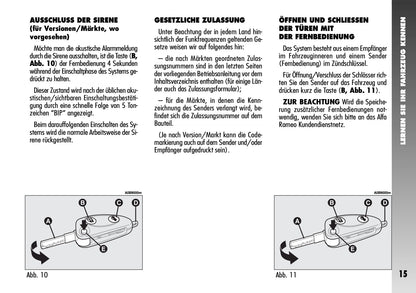 2004-2008 Alfa Romeo 156 GTA Owner's Manual | German