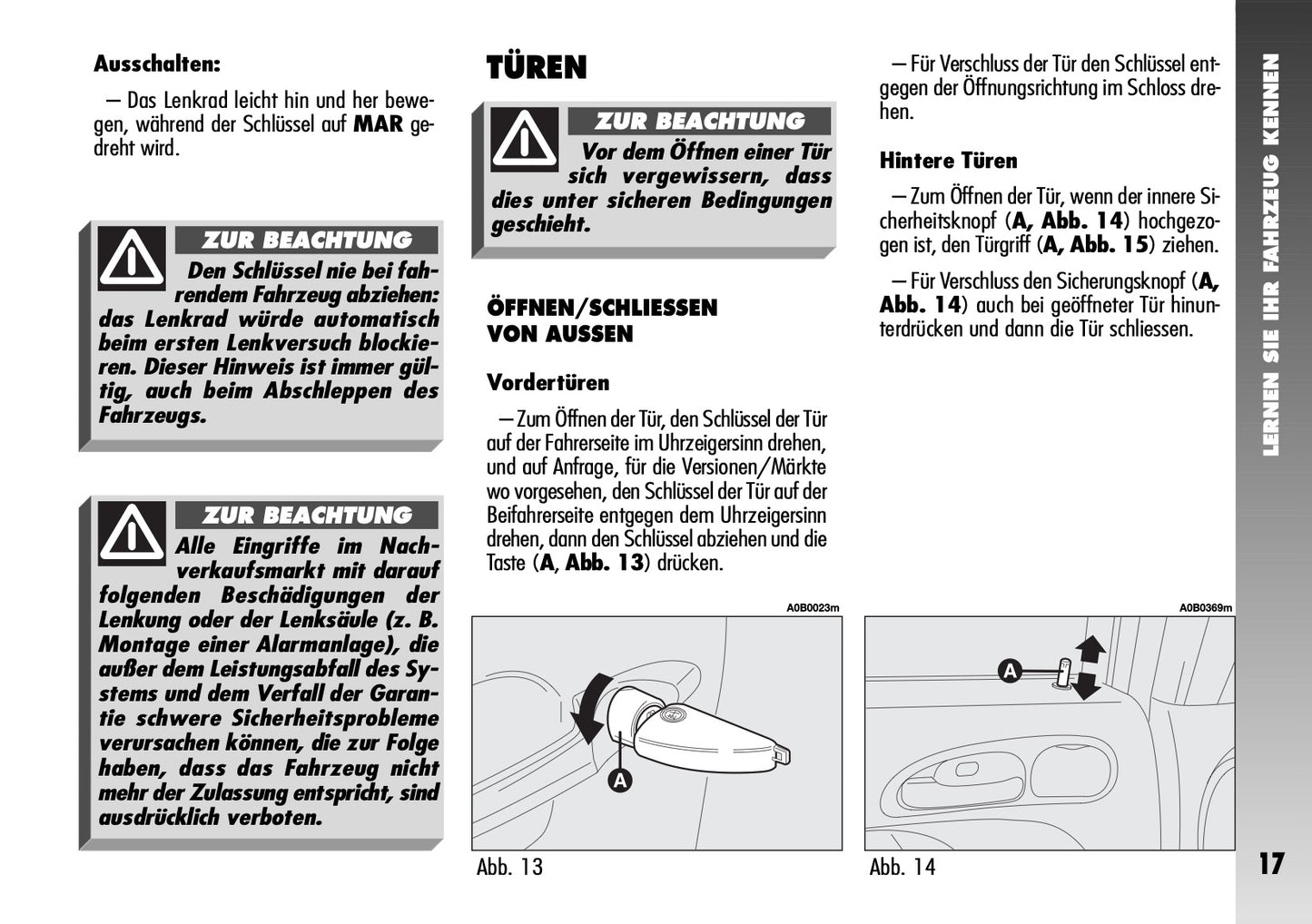 2004-2008 Alfa Romeo 156 GTA Owner's Manual | German