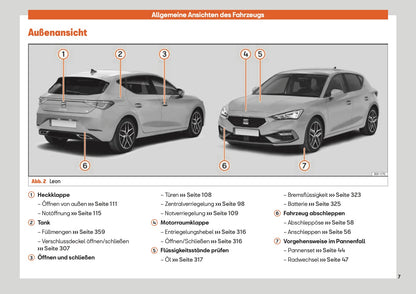 2020 Seat Leon Owner's Manual | German