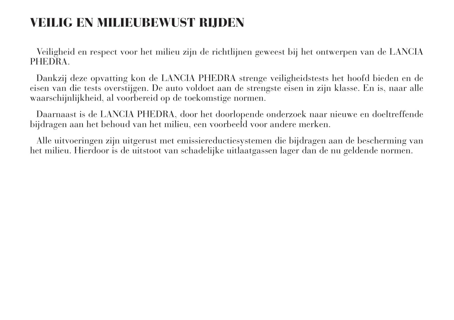 2002-2008 Lancia Phedra Bedienungsanleitung | Niederländisch