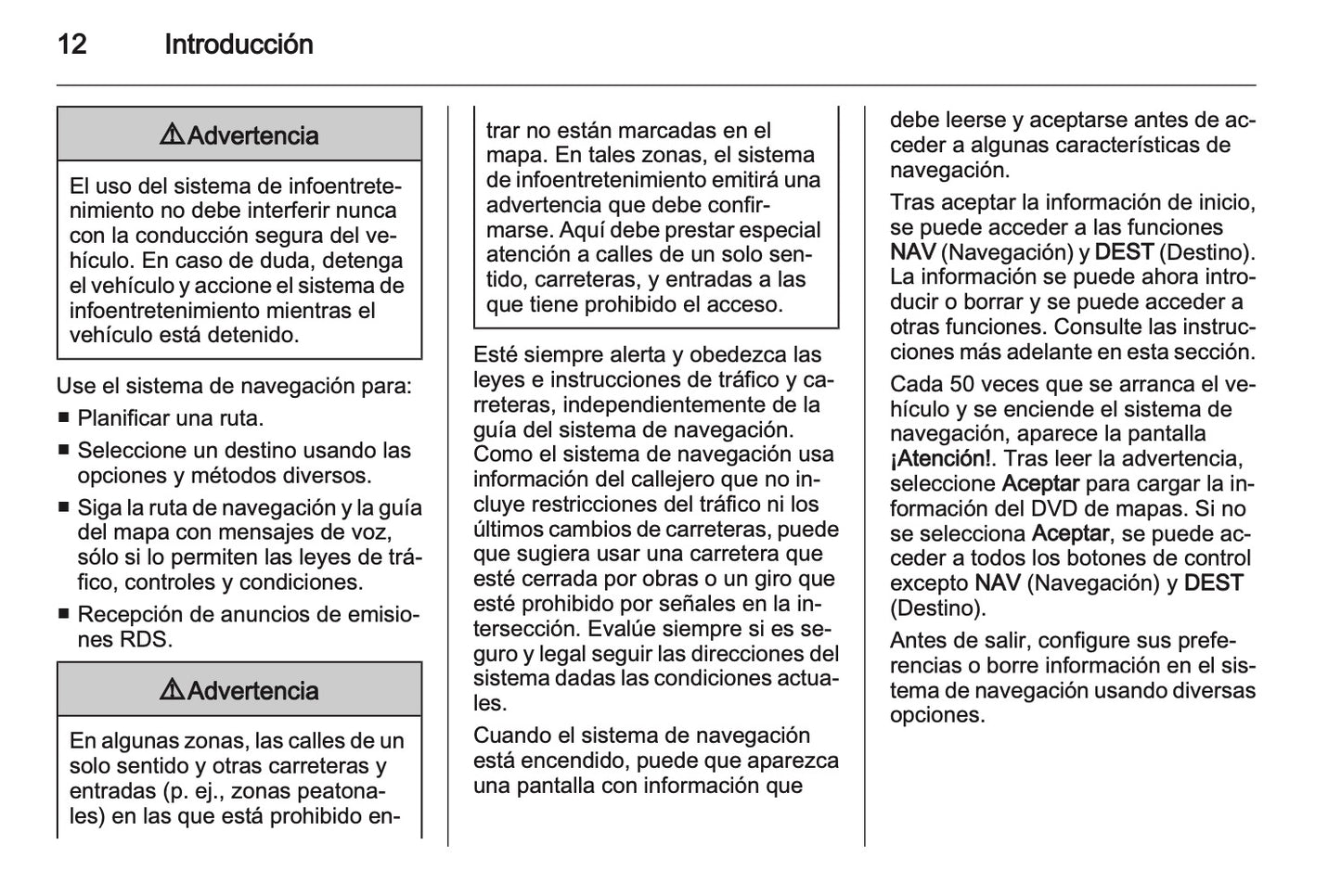 Opel Ampera Manual de infoentretenimiento 2011 - 2015