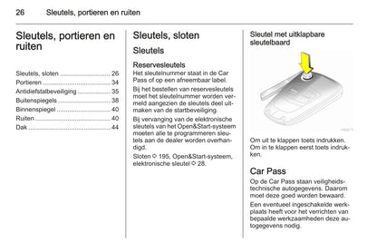 2013-2014 Opel Zafira / Zafira Family Owner's Manual | Dutch