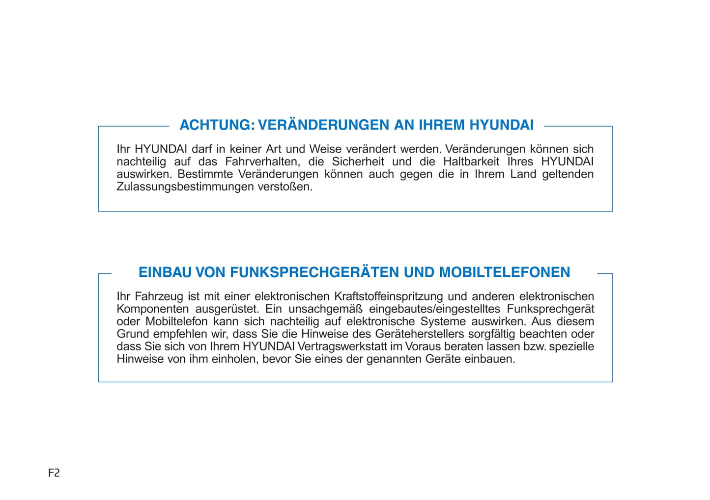 2019-2020 Hyundai i30 Owner's Manual | German