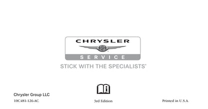 2010-2014 Chrysler 300 Gebruikershandleiding | Engels