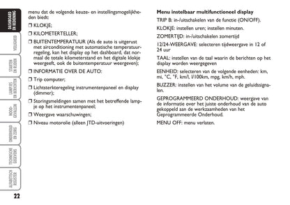 2004-2005 Fiat Multipla Gebruikershandleiding | Nederlands