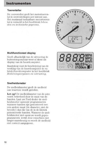 2003-2005 Ford Mondeo Bedienungsanleitung | Niederländisch