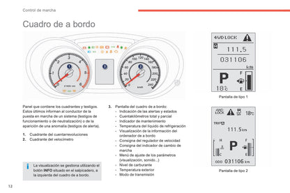 2014-2016 Peugeot 4008 Owner's Manual | Spanish