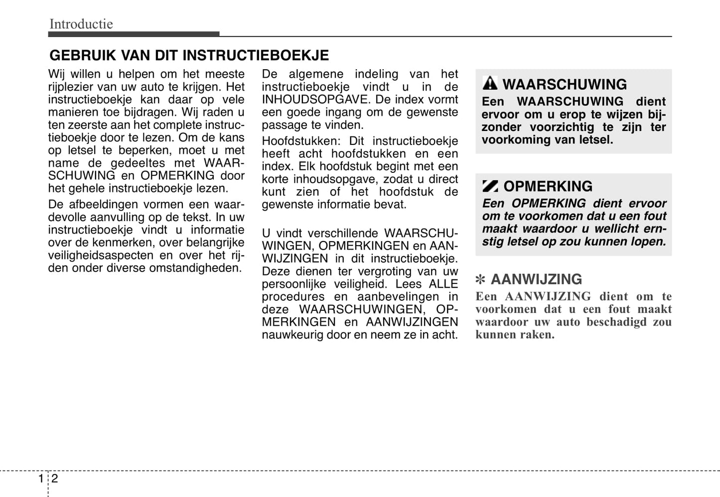 2006-2007 Kia Magentis Owner's Manual | Dutch