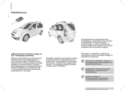2015 Citroën Berlingo Multispace Bedienungsanleitung | Polnisch