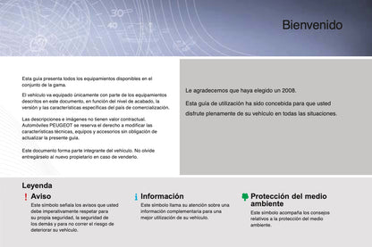 2015-2016 Peugeot 2008 Bedienungsanleitung | Spanisch