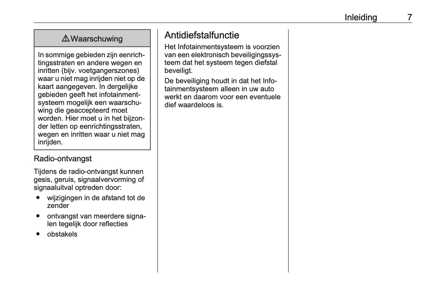 Opel Adam Infotainment System Handleiding 2017 - 2019