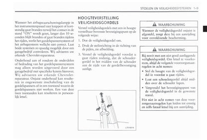 2006-2011 Chevrolet Epica Owner's Manual | Dutch