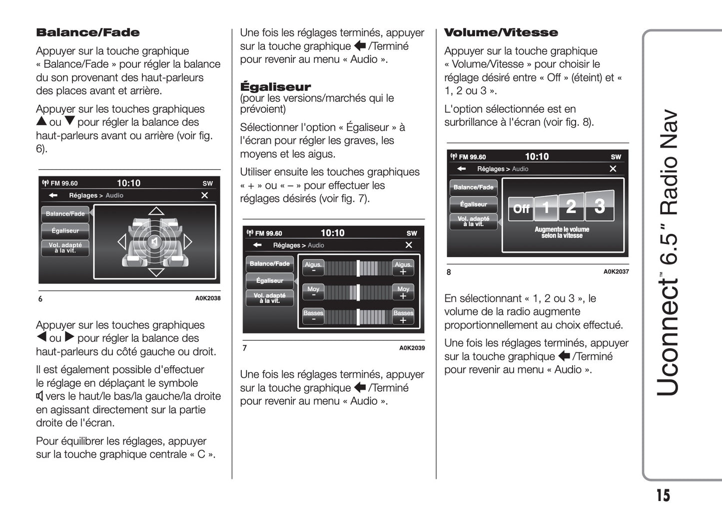 Alfa Romeo Giulietta Uconnect Radio Nav 6.5 Guide d'utilisation 2014 - 2016