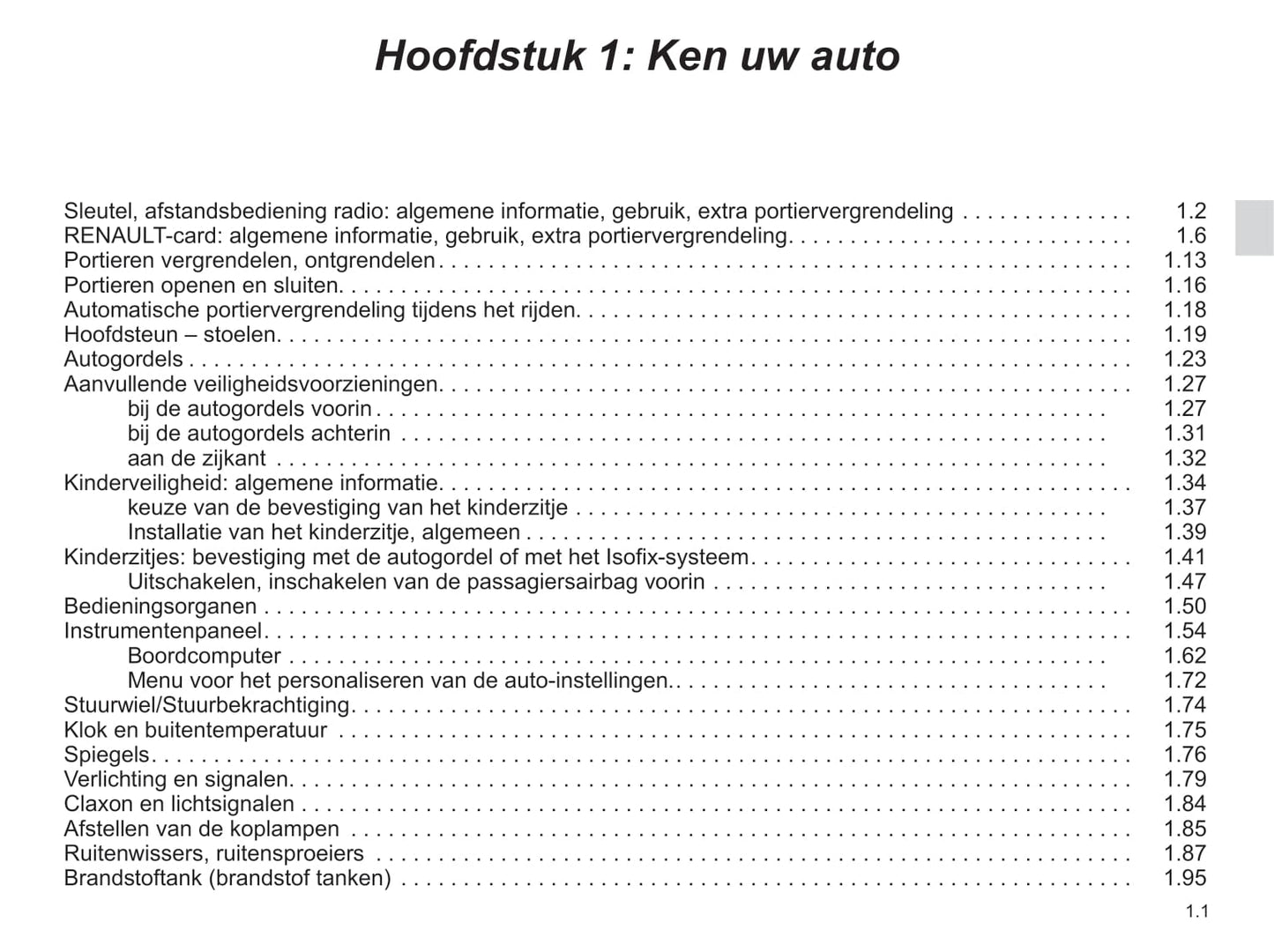 2015-2018 Renault Kadjar Manuel du propriétaire | Néerlandais