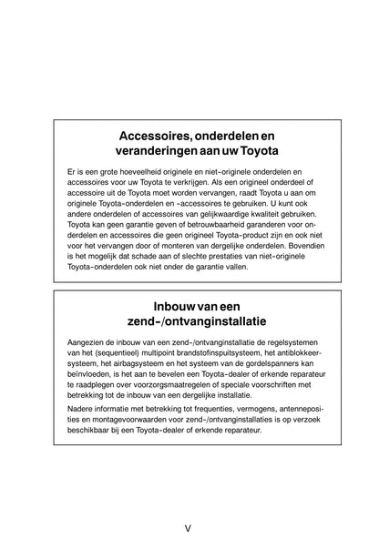 2011-2012 Toyota Yaris Owner's Manual | Dutch