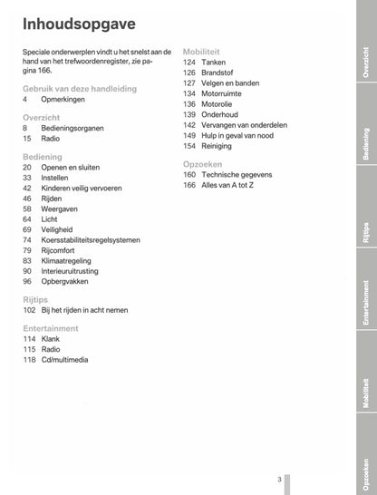 2011-2012 BMW X3 Owner's Manual | Dutch