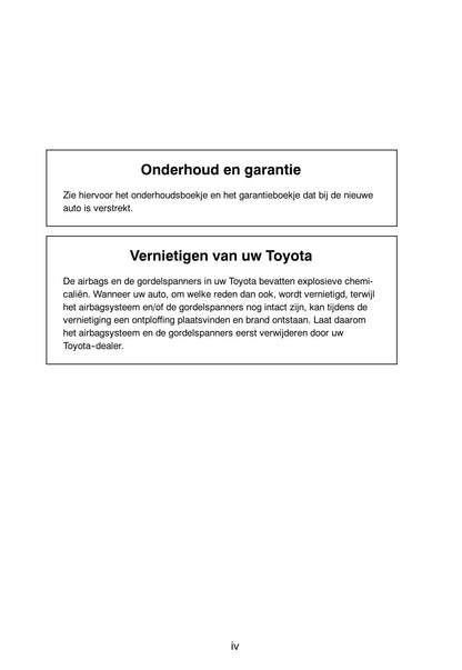 2001-2004 Toyota Camry Manuel du propriétaire | Néerlandais